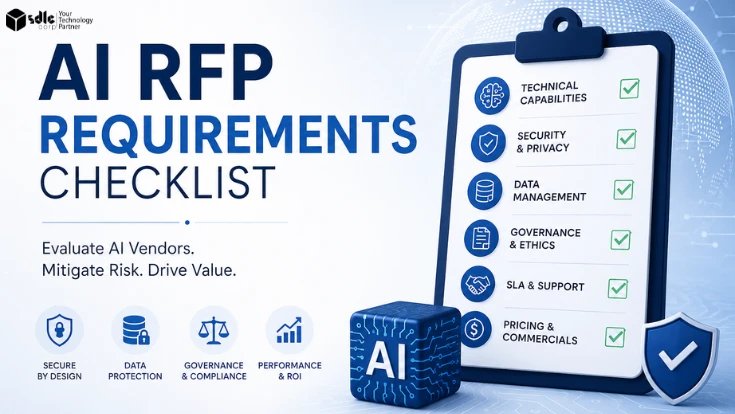 AI RFP requirements checklist for evaluating security, data, governance, SLAs, and AI vendors