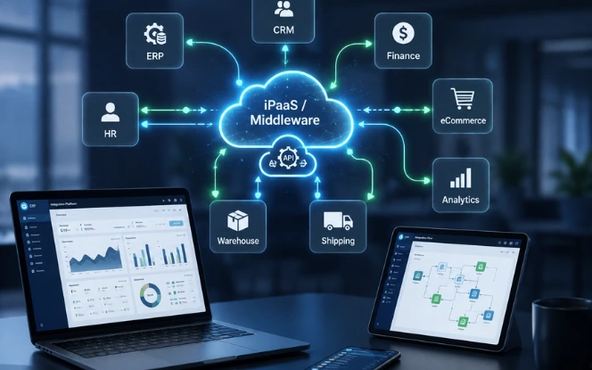 ERP middleware and iPaaS integration architecture