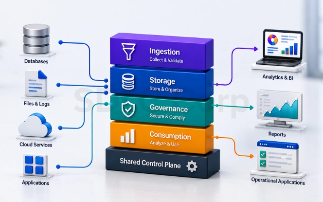Core Design Principles Core layers of a modern enterprise data architecture