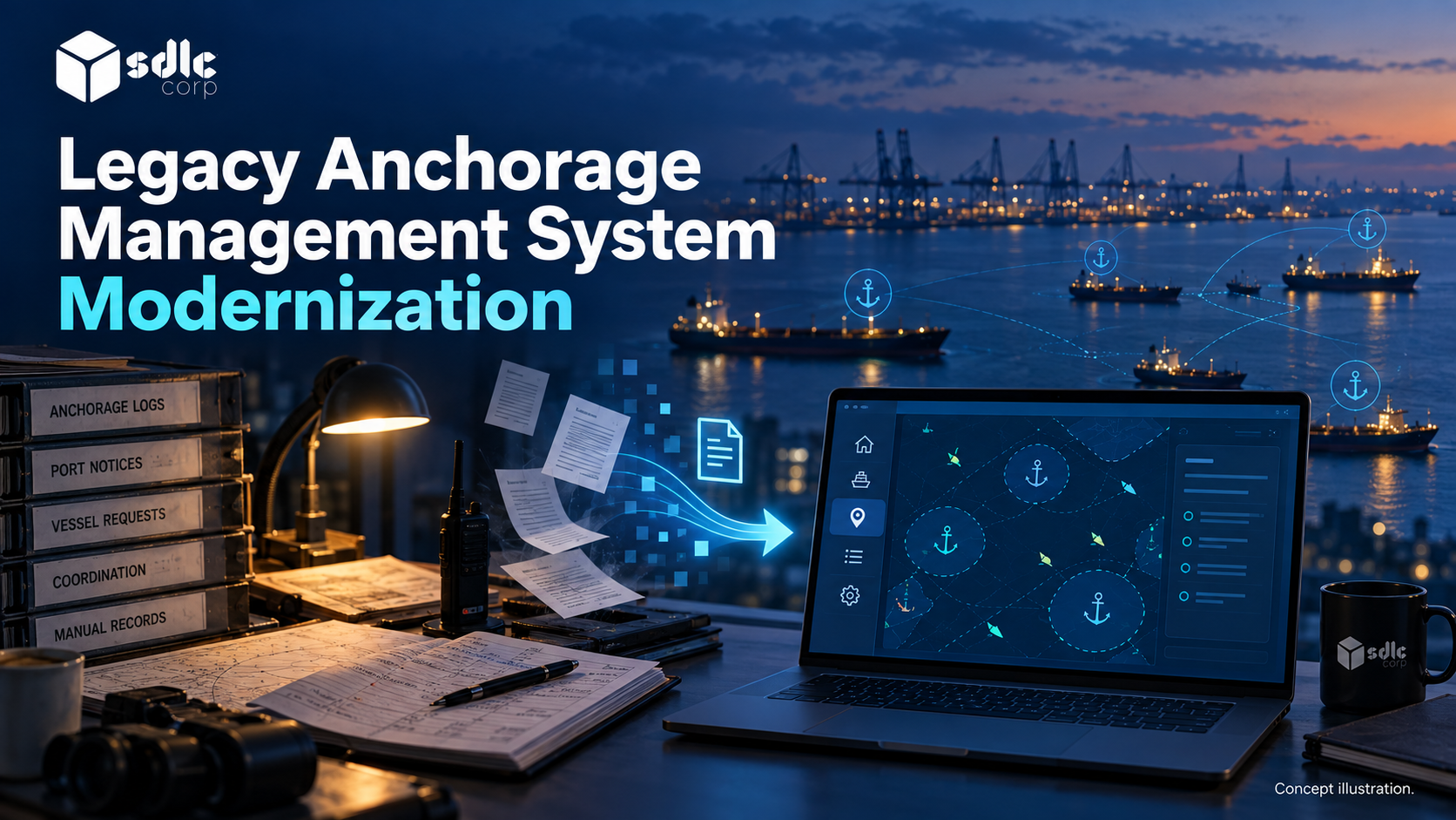Legacy port tools transitioning to a modular application.