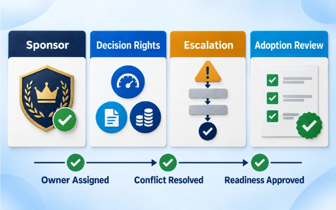 Change management feedback loop for listening adapting reinforcing and measuring adoption